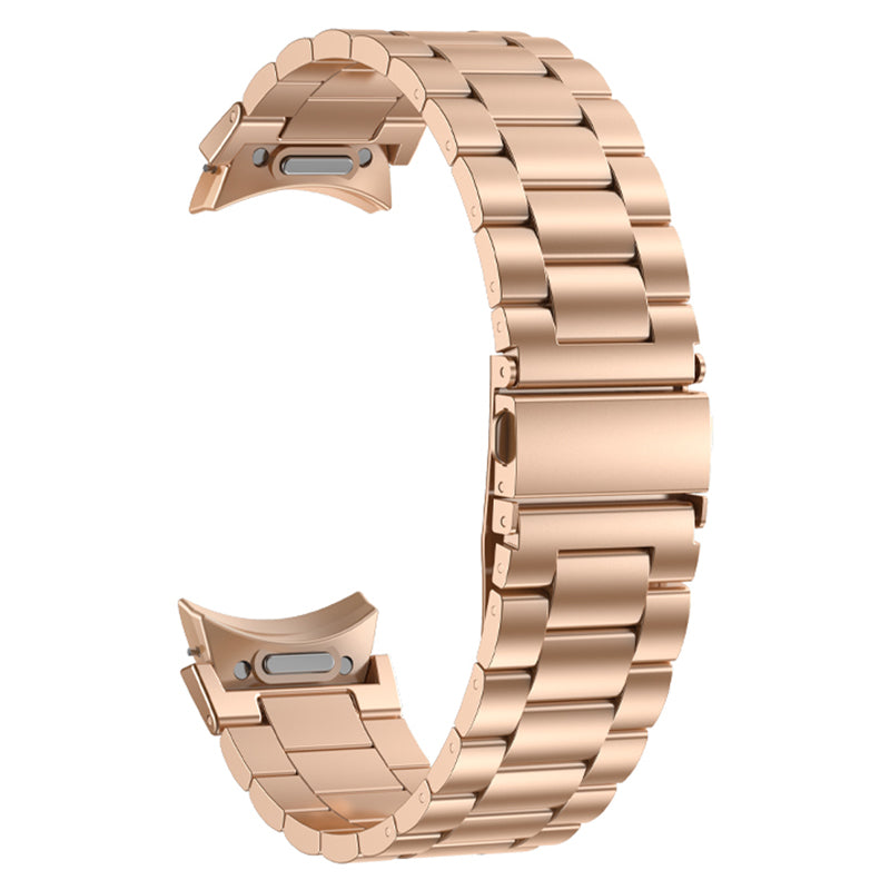 For Samsung Galaxy Watch6 Watch6 Classic Watch 5 Watch 5 Pro Flat Buckle Watch Strap Metal Replacement Watch Band For Samsung Galaxy Watch6 Watch6 Classic Watch 5 Watch 5 Pro Flat Buckle Watch Strap Metal Replacement Watch Band